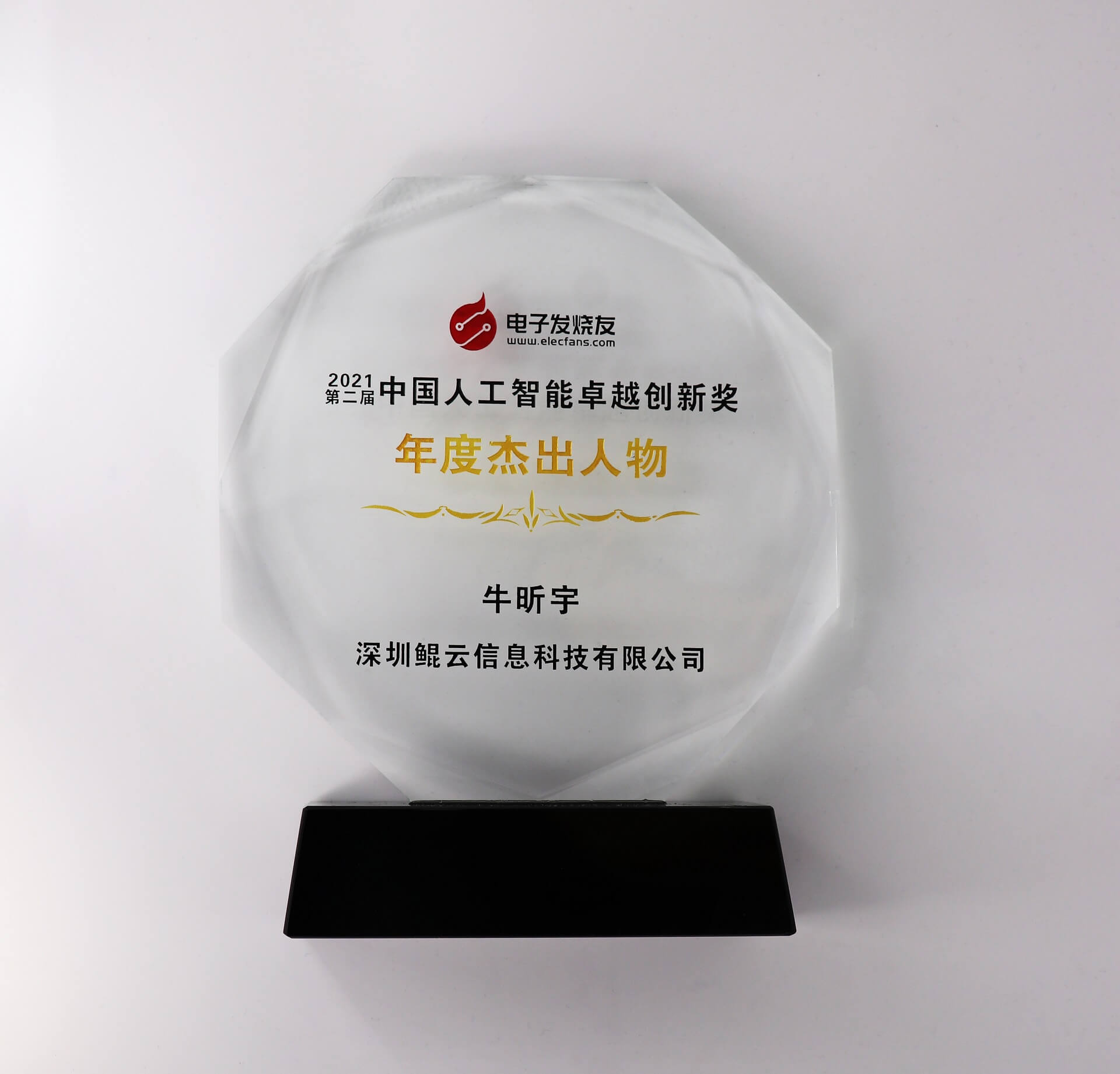 中国人工智能卓越创新奖年度杰出人物